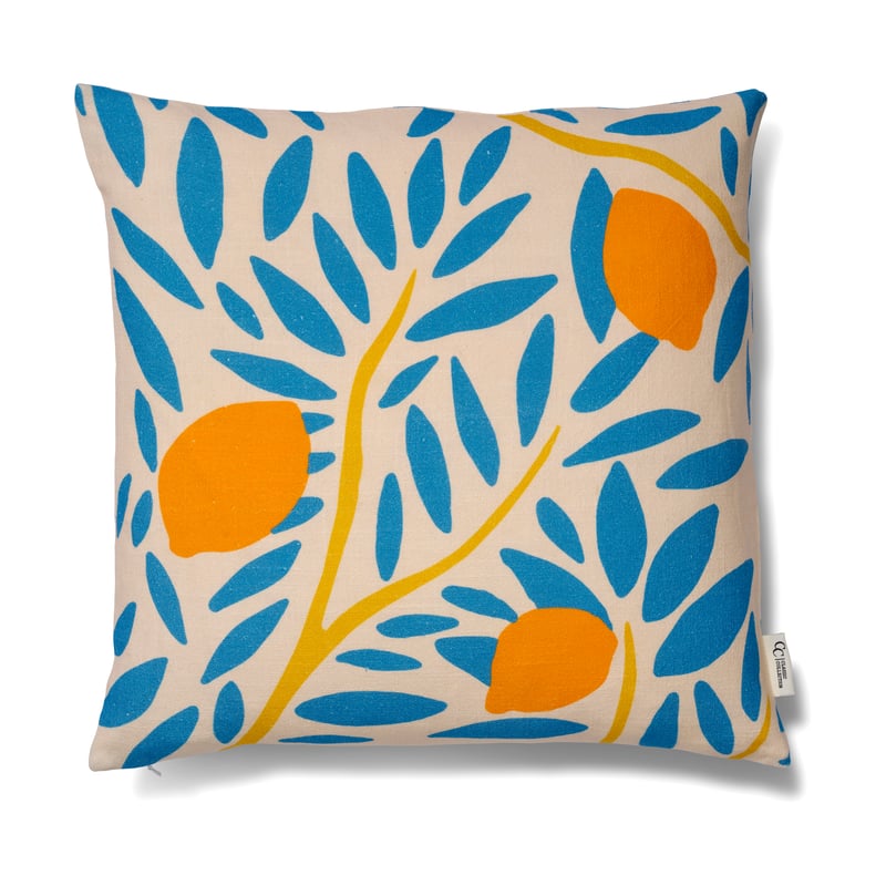 Classic Collection Sunny citrus cushion cover 50x50 cm Blue