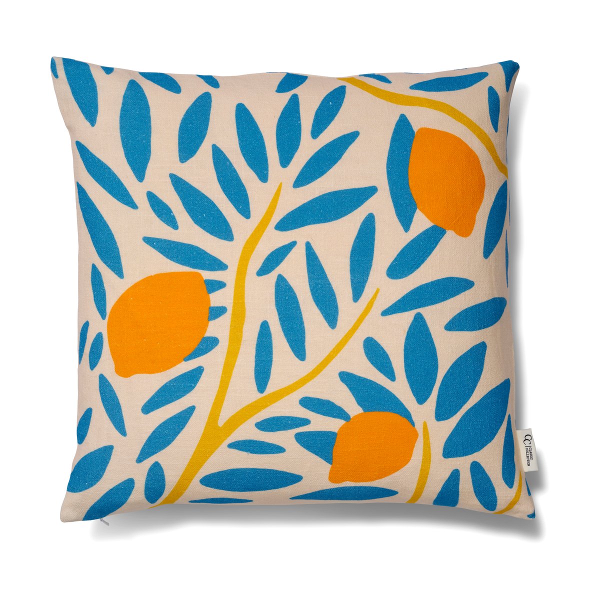 Classic Collection Sunny citrus cushion cover 50x50 cm Blue