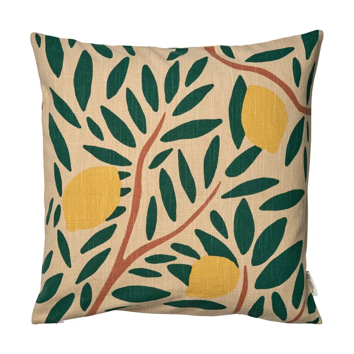 Sunny citrus cushion cover 50x50 cm - Dark green - Classic Collection