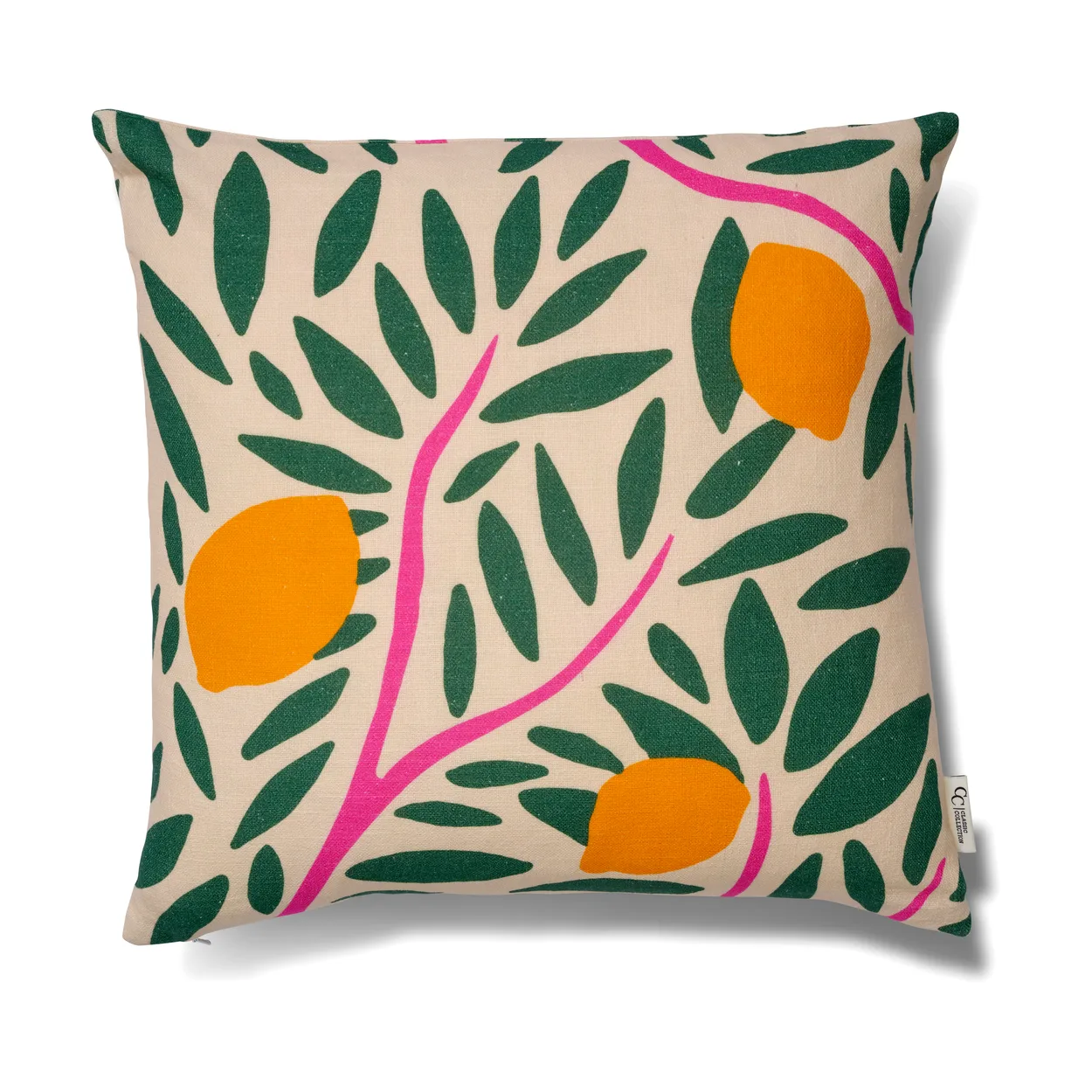Classic Collection Sunny citrus cushion cover 50x50 cm Green