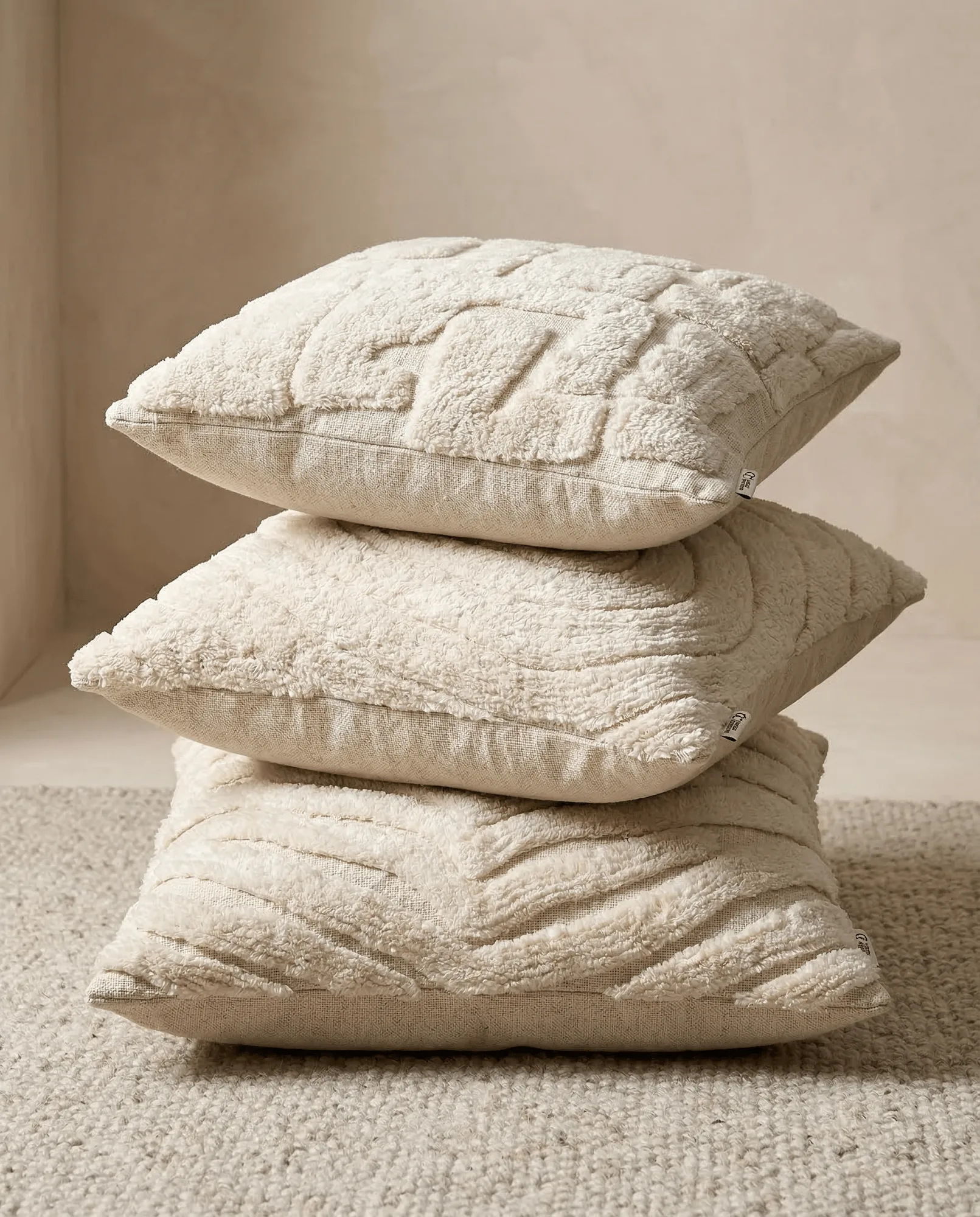 Swirl cushion cover, Off white, 50x50 cm Classic Collection