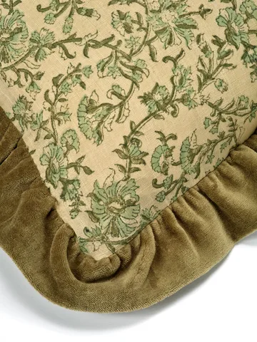 Tendril cushion cover 60x40 cm - Green - Classic Collection