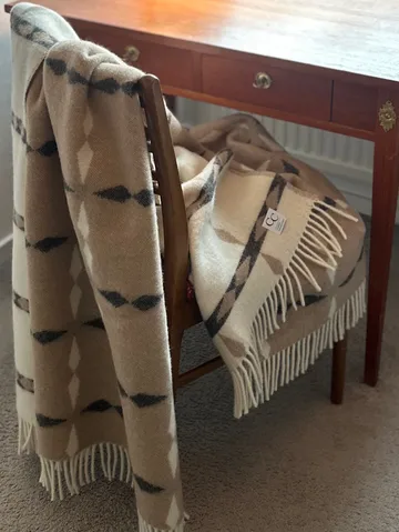 Tile throw 130x180 cm - Beige - Classic Collection