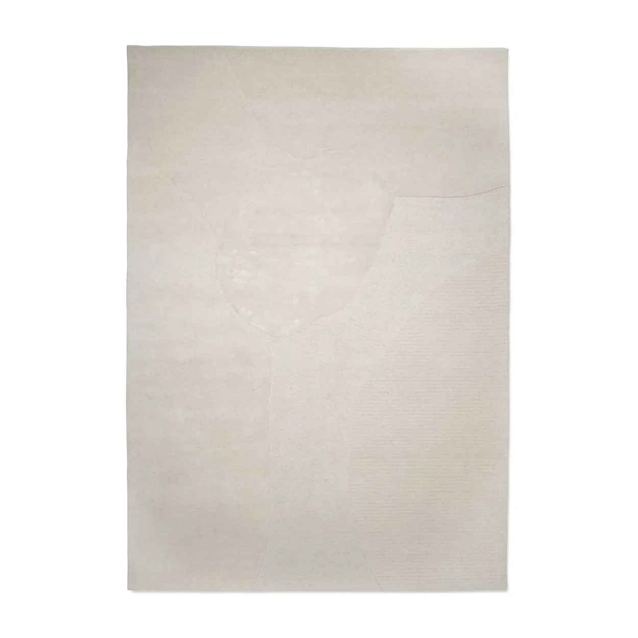 Classic Collection Topaz rug 250x350 cm Ivory | Scandinavian Design | Woven cotton rugs | White