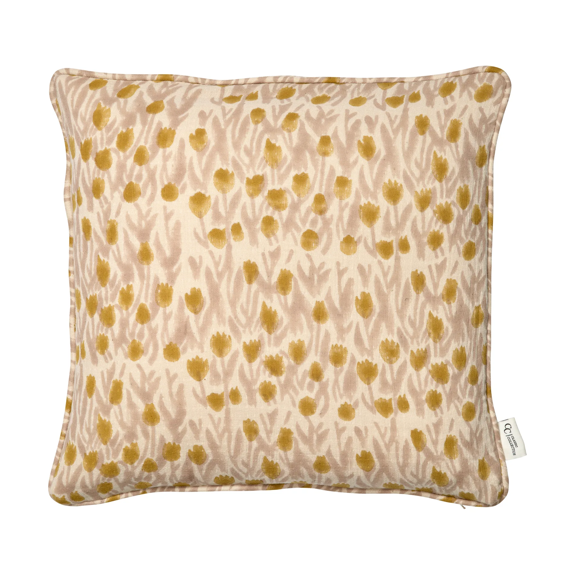 Tulip cushion cover 50x50 cm, Yellow Classic Collection