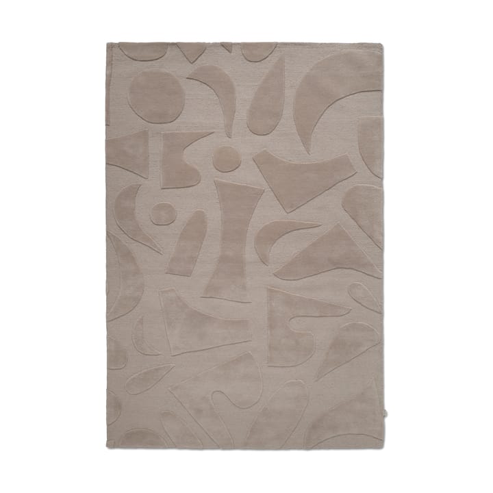 Vivid wool rug 170x230 cm - Beige - Classic Collection