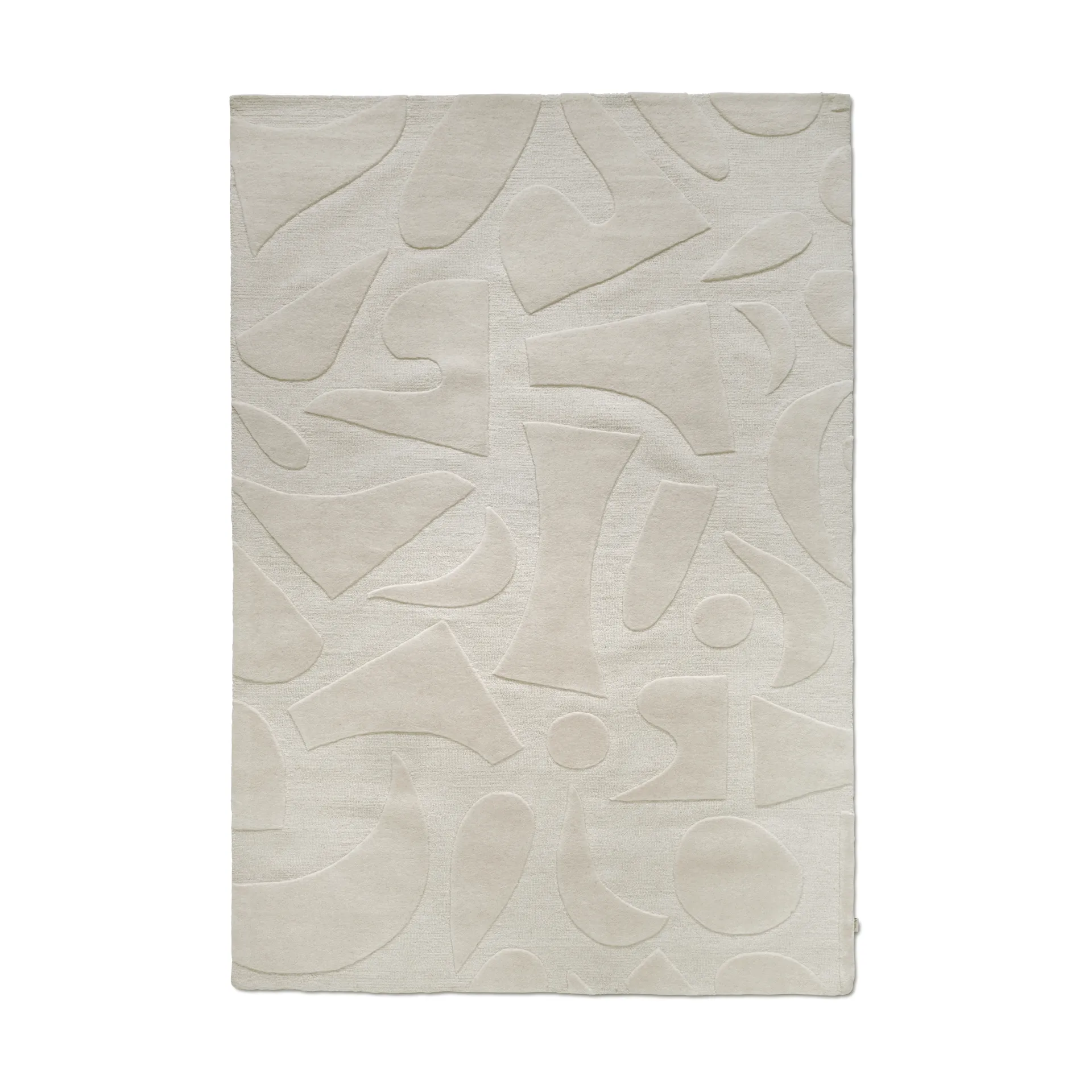 Vivid wool rug 170x230 cm, White Classic Collection