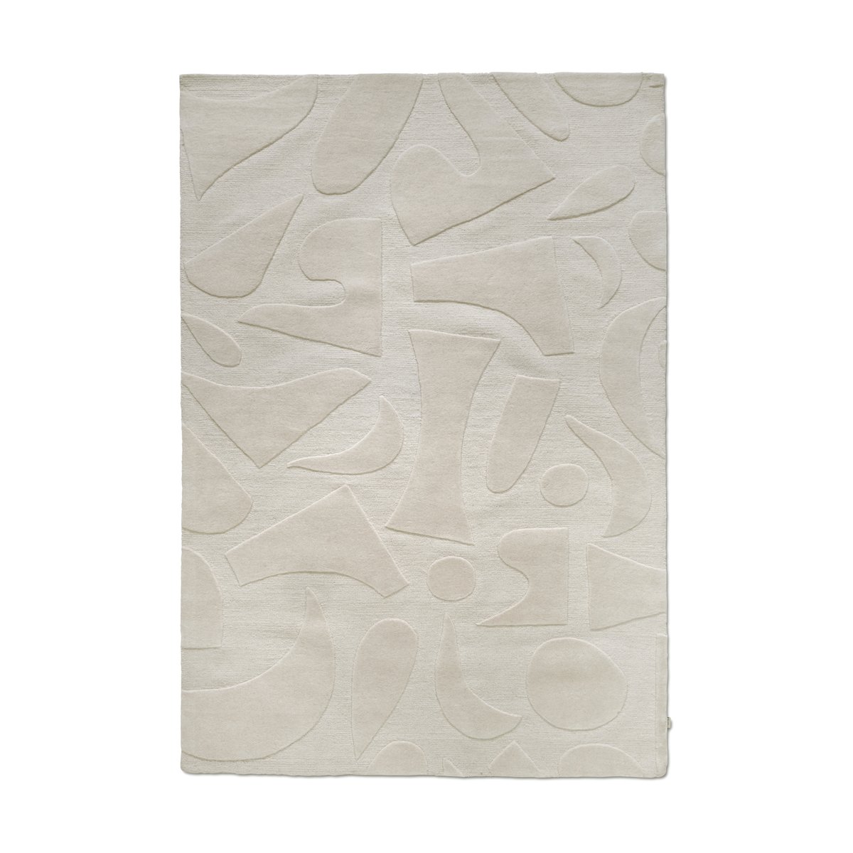Classic Collection Vivid wool rug 170x230 cm White | Scandinavian Design | Fringe & Deep pile rugs | White