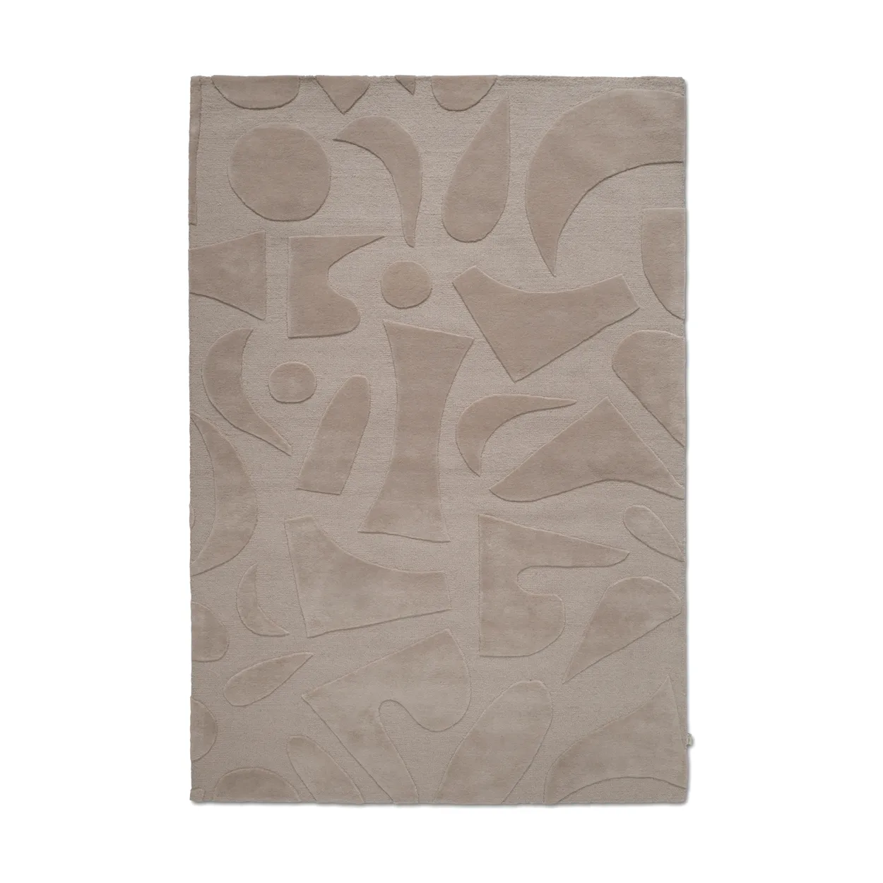 Classic Collection Vivid wool rug 200x300 cm Beige | Scandinavian Design | Fringe & Deep pile rugs | Beige
