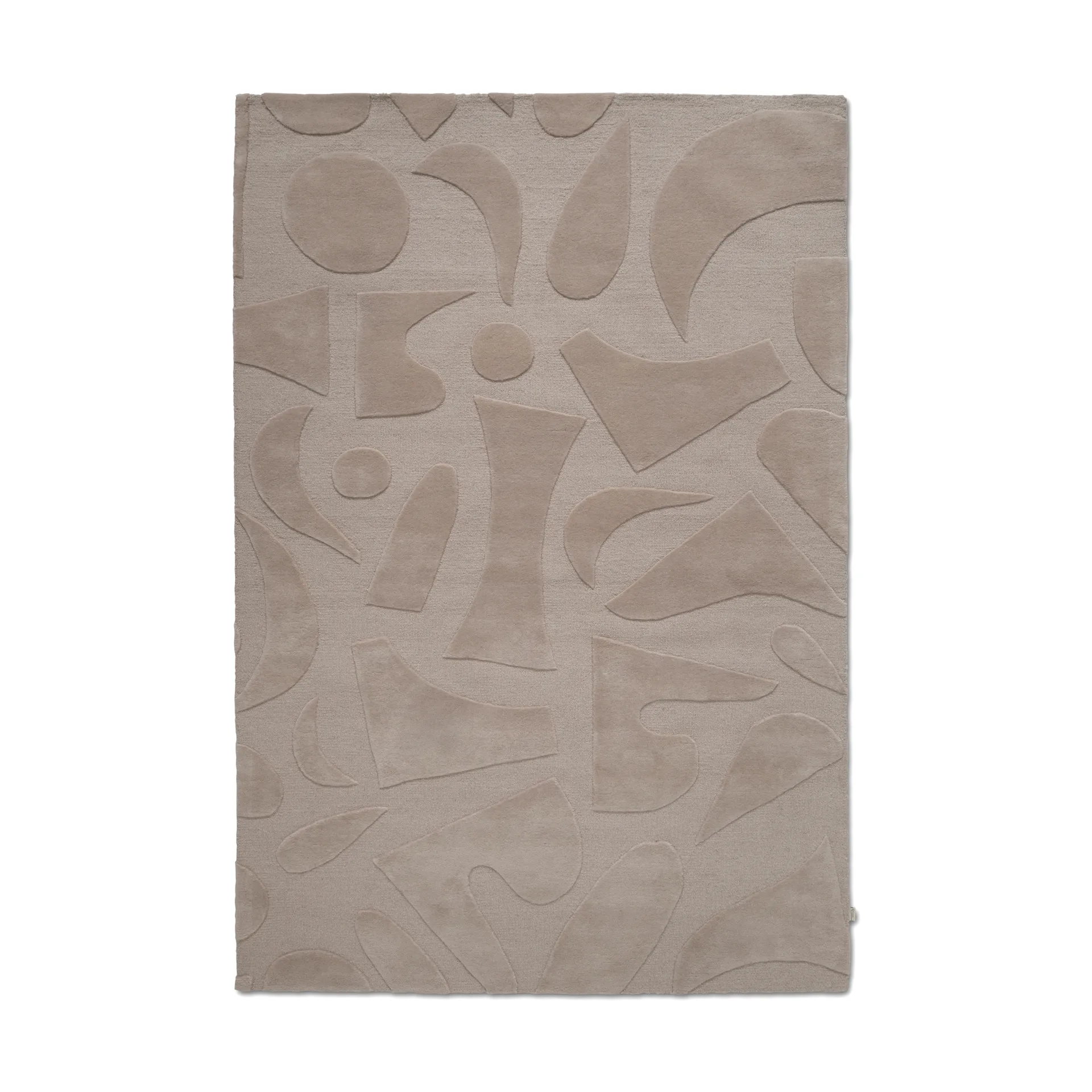 Vivid wool rug 250x350 cm, Beige Classic Collection