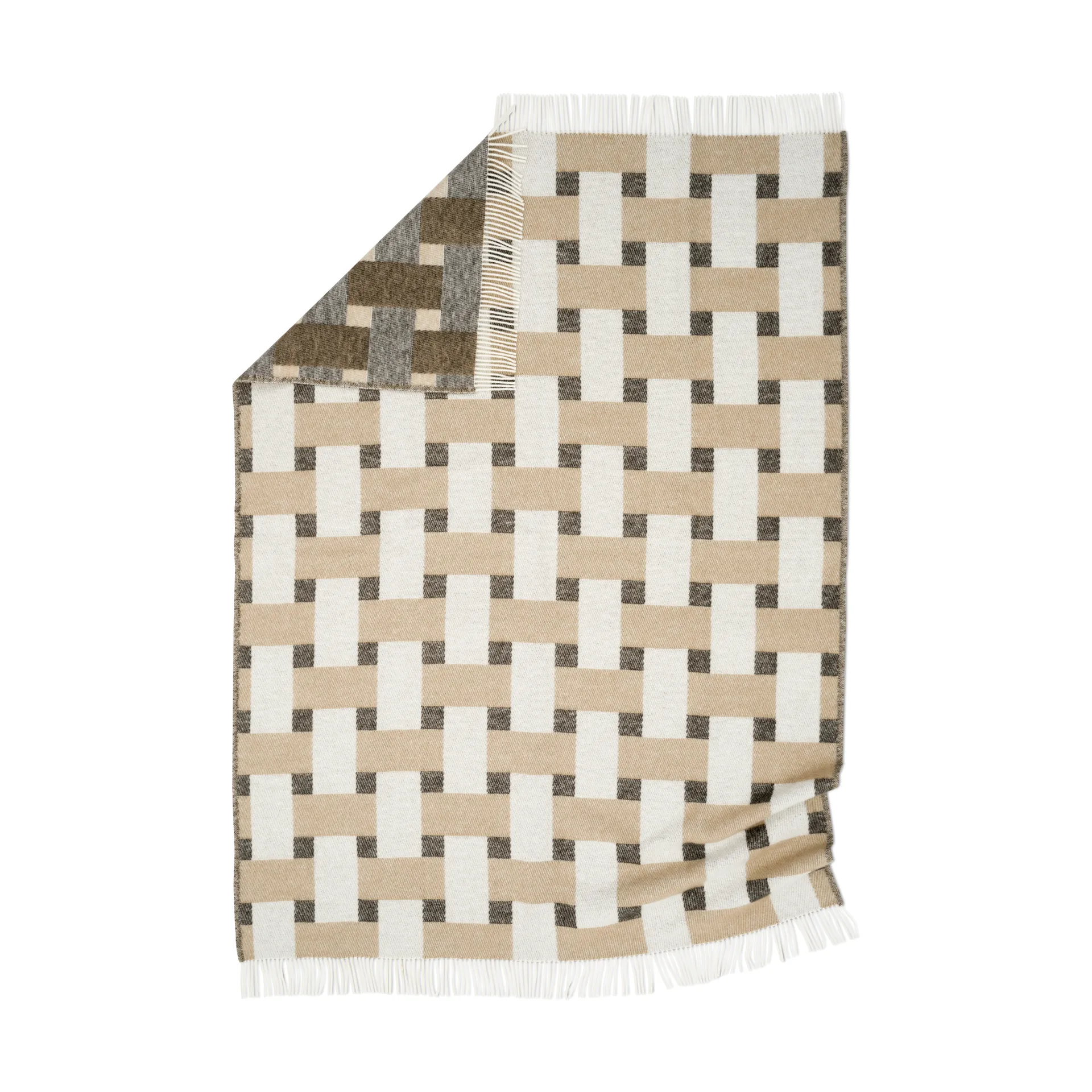 Weave throw 130x180 cm, Beige Classic Collection