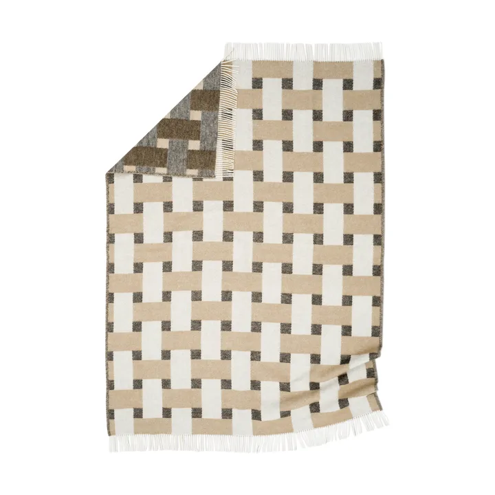 Weave throw 130x180 cm - Beige - Classic Collection