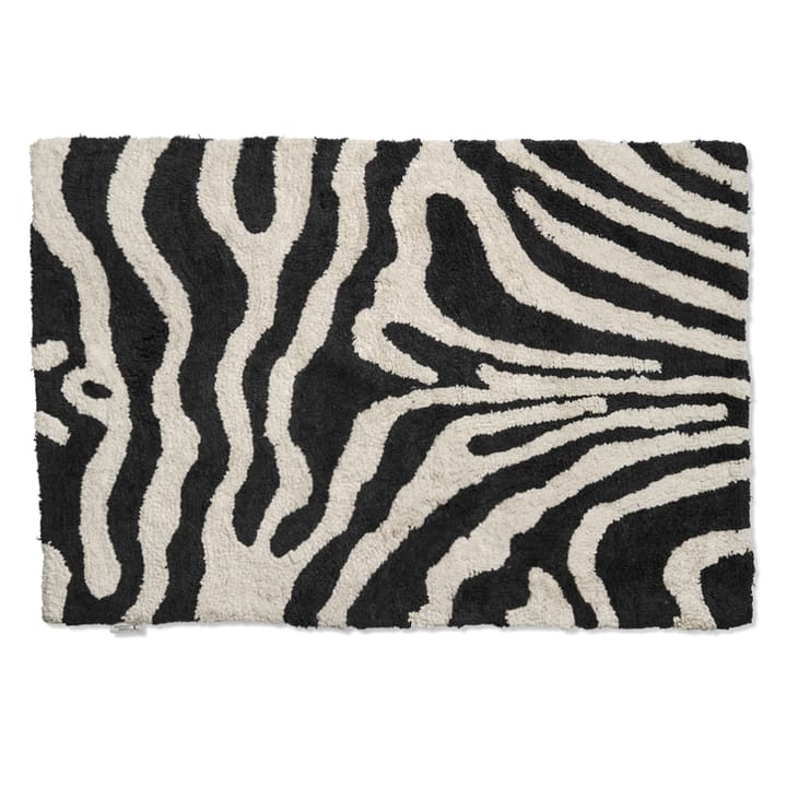 Zebra bathroom mat 60x90 cm - black and white - Classic Collection