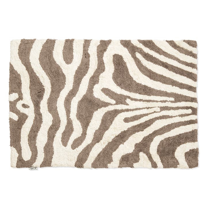 Zebra bathroom mat 60x90 cm - simply taupe-white - Classic Collection