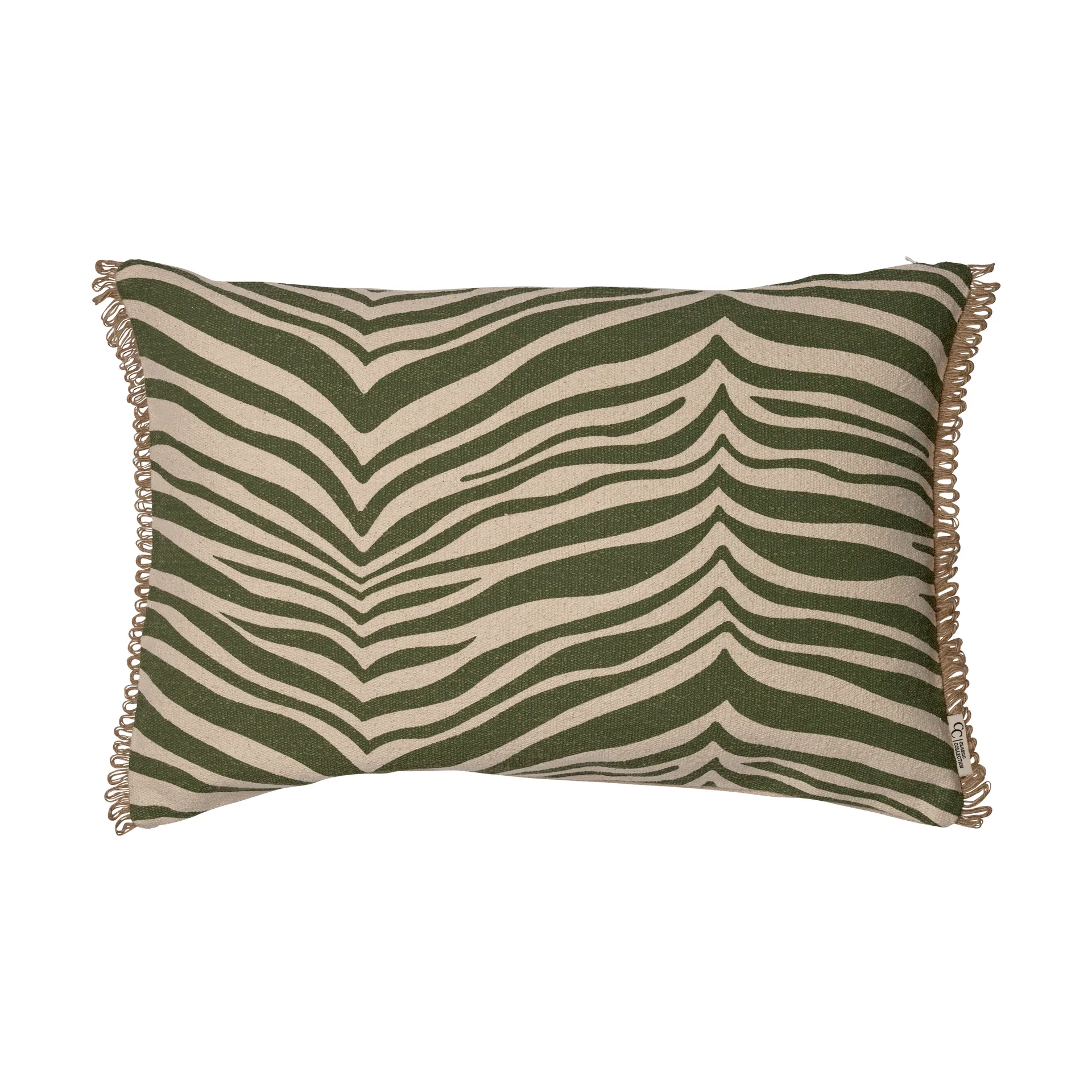 Zebra cushion 40x60 cm, Green Classic Collection