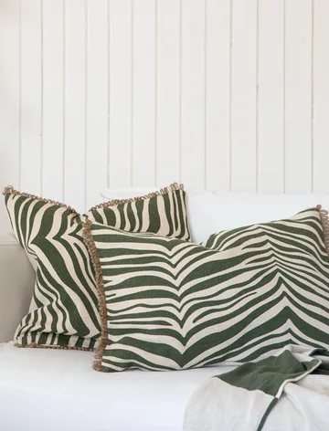 Zebra cushion 40x60 cm - Green - Classic Collection