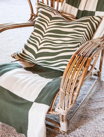 Zebra cushion 50x50 cm - Green - Classic Collection