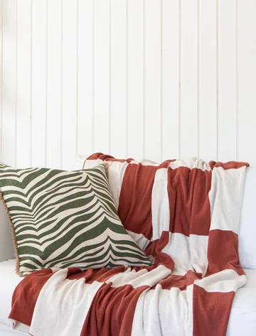 Zebra cushion 50x50 cm - Green - Classic Collection