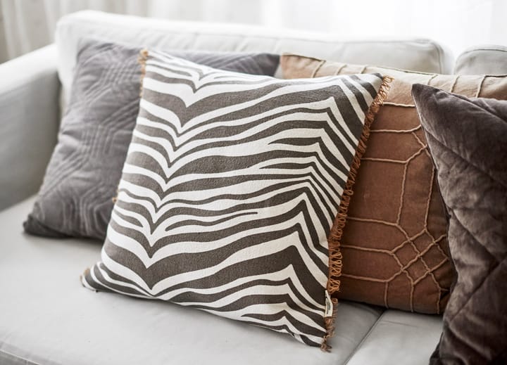 Zebra cushion 50x50 cm - Titanium - Classic Collection