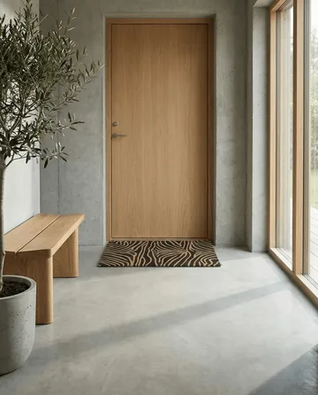 Zebra doormat - Charcoal, 60x90 cm - Classic Collection