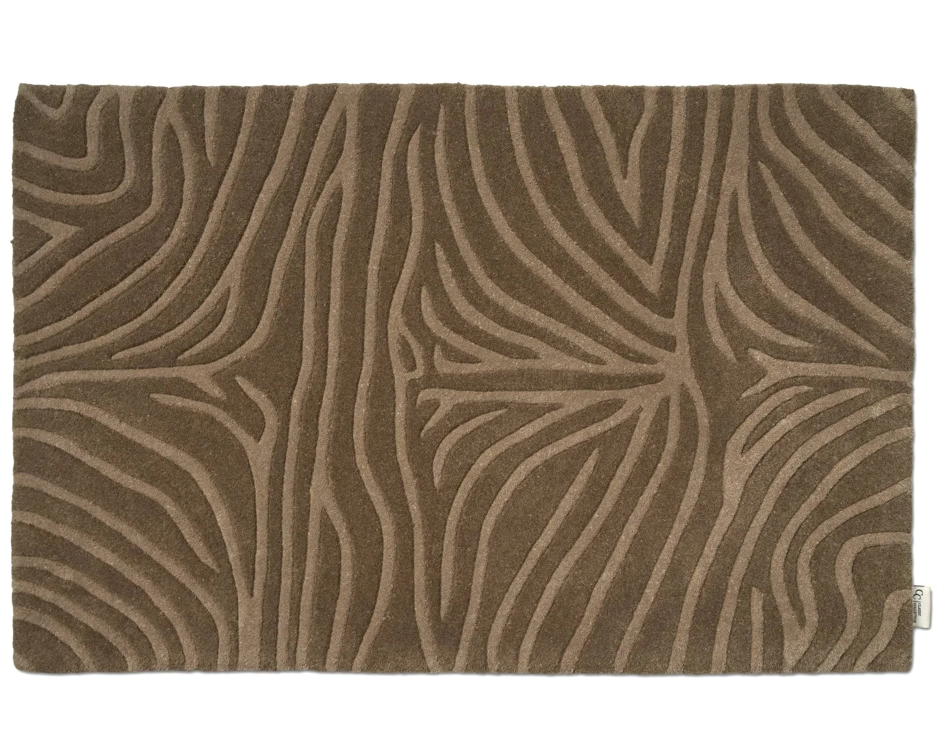 Zebra doormat, Mocca, 60x90 cm Classic Collection