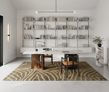 Zebra rug 200x300 cm - Brown - Classic Collection