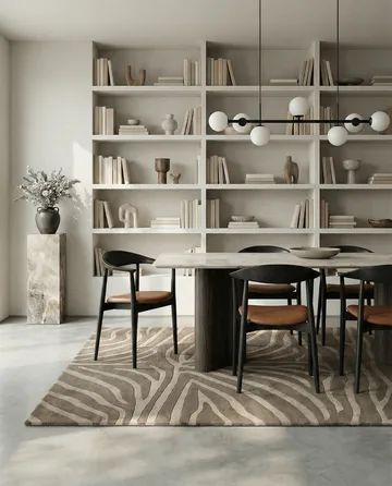 Zebra rug 250x350 cm - Beige, 250x350 cm - Classic Collection