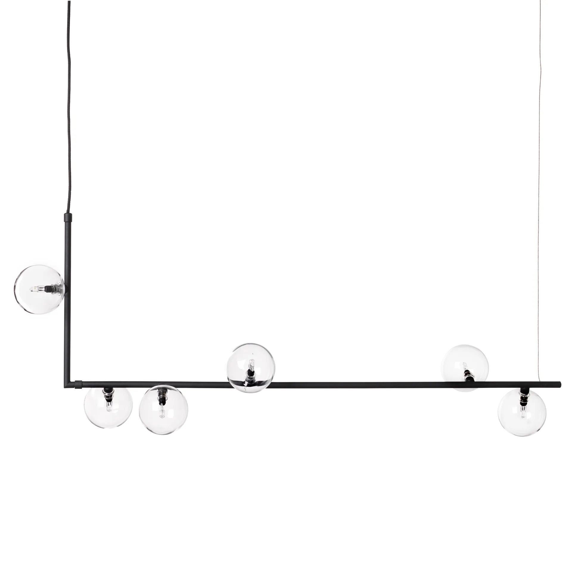 Air 73 ceiling lamp, black CO Bankeryd
