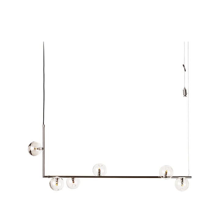 Air 73 ceiling lamp - Nickel, clear glass - CO Bankeryd