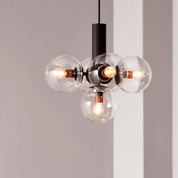 Avenue 43 ceiling lamp - black clear glass - CO Bankeryd