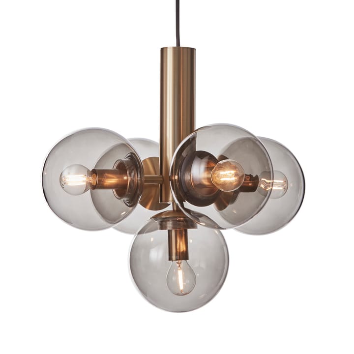 Avenue 43 ceiling lamp - Brass smoke-coloured glass - CO Bankeryd