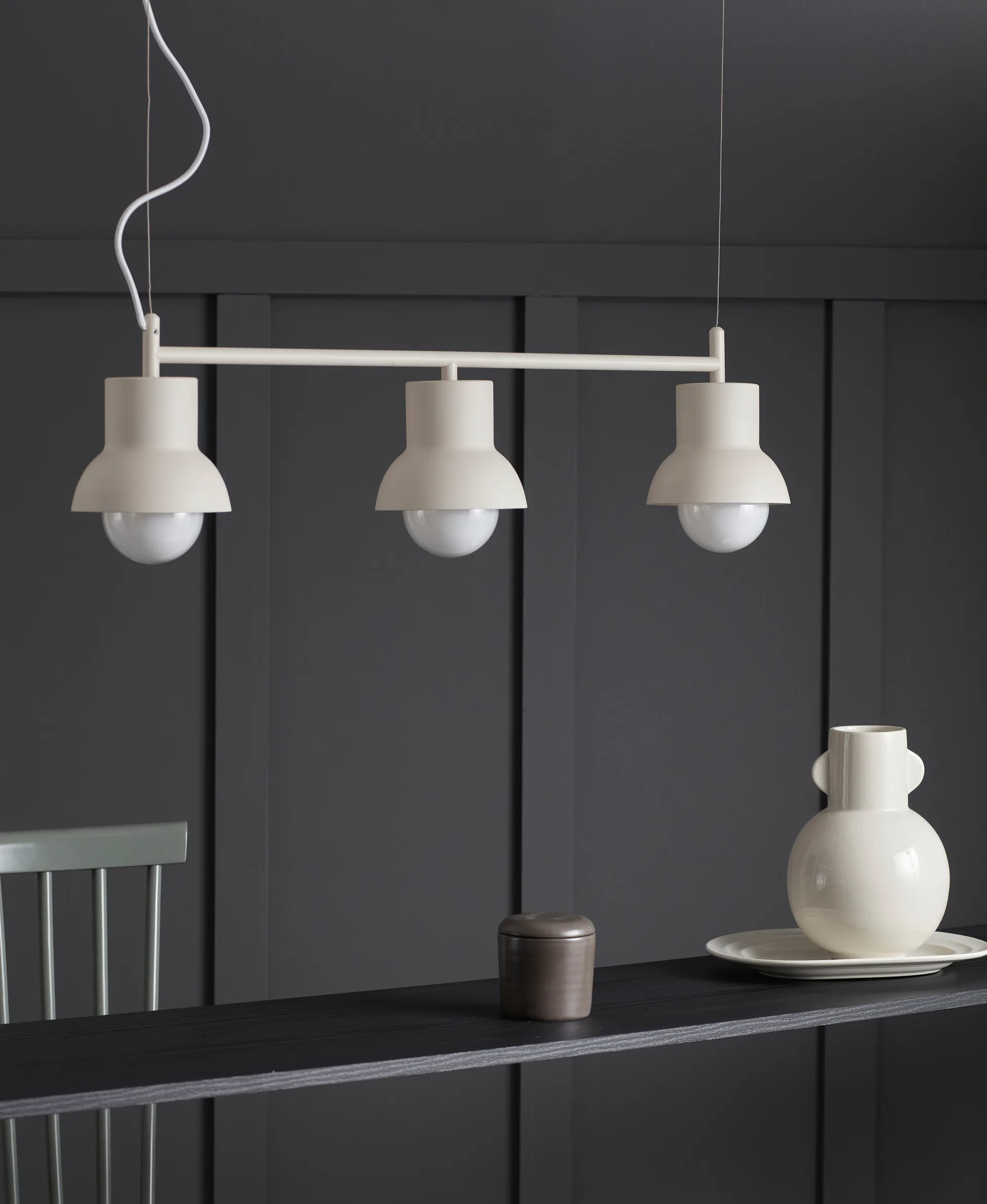 Down Long pendant lamp, Beige CO Bankeryd