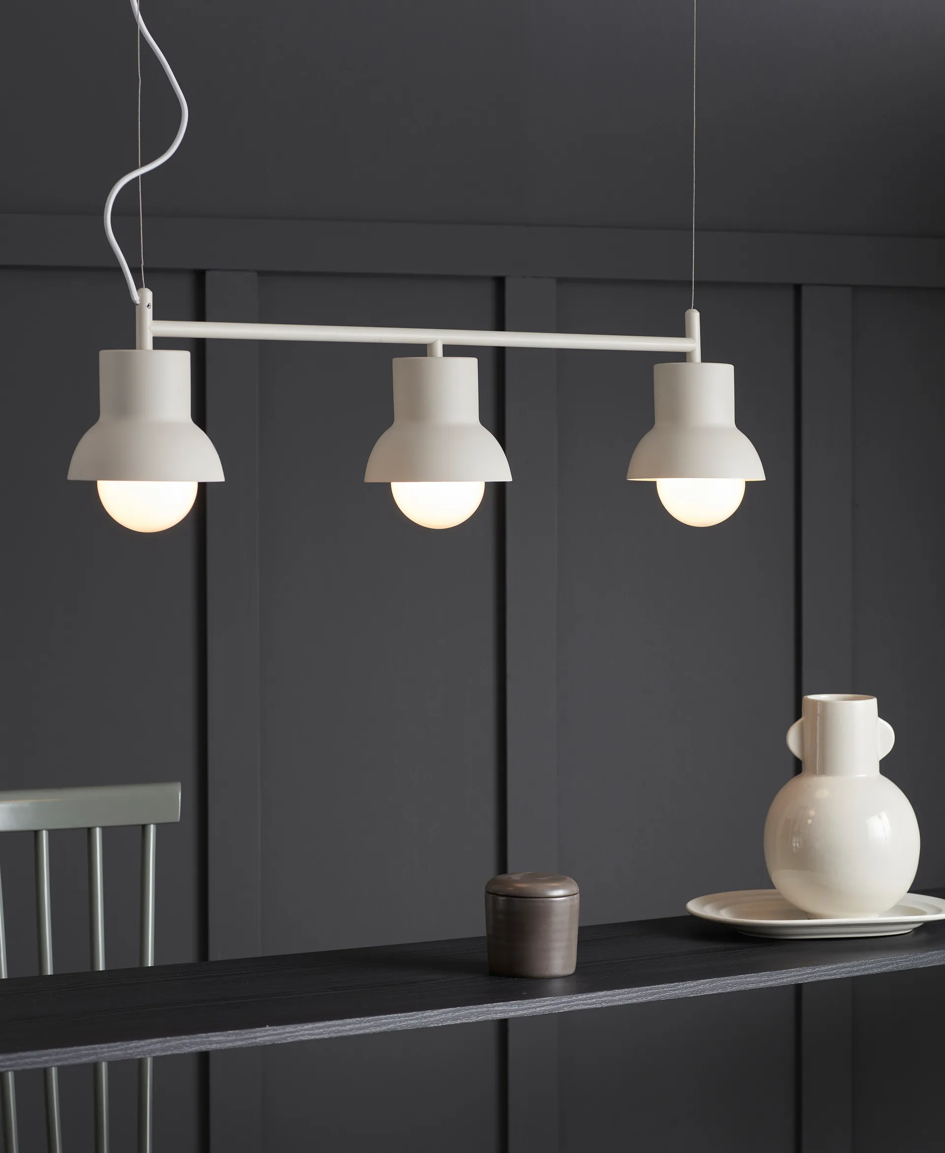 Down Long pendant lamp, Beige CO Bankeryd