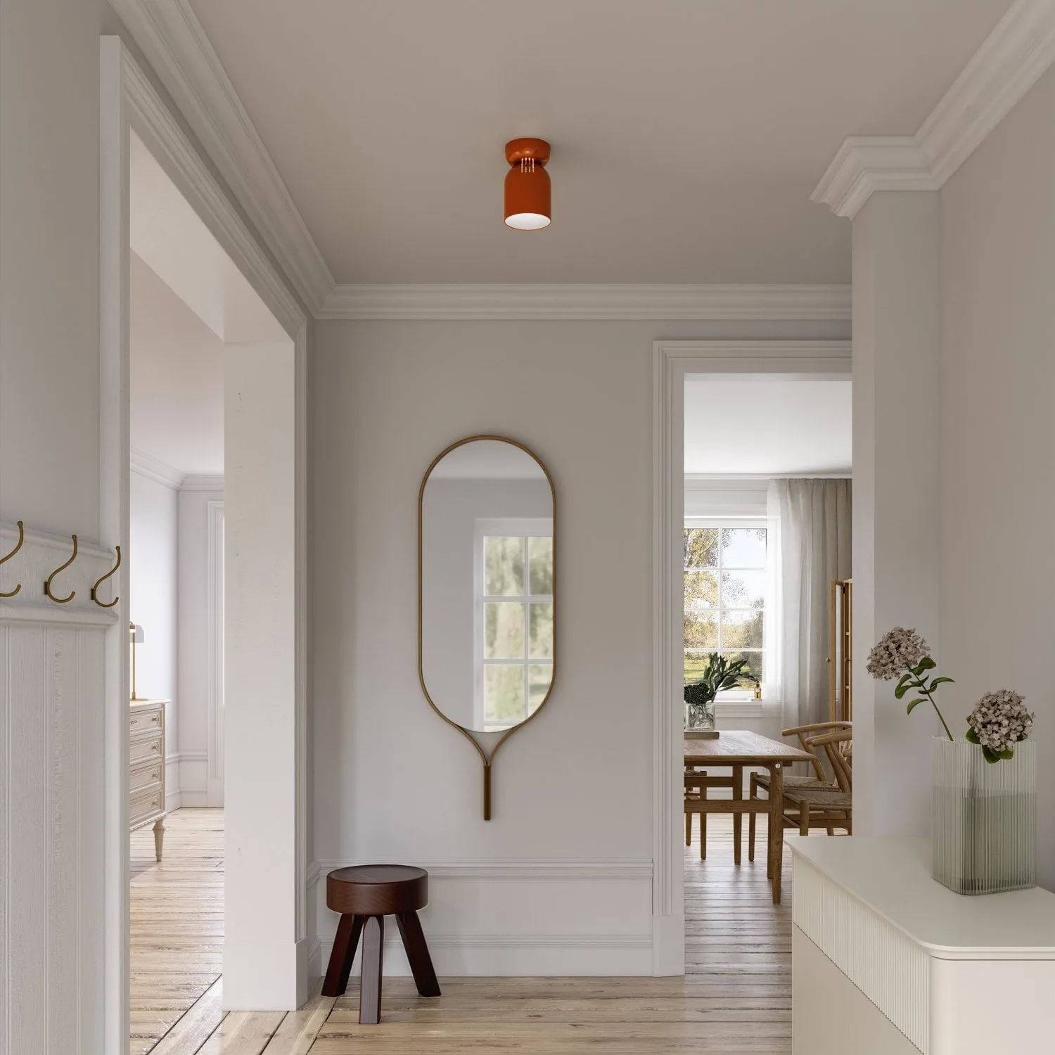 Lennon ceiling spotlight, Burnt orange, Ø12.5x19.5 cm CO Bankeryd