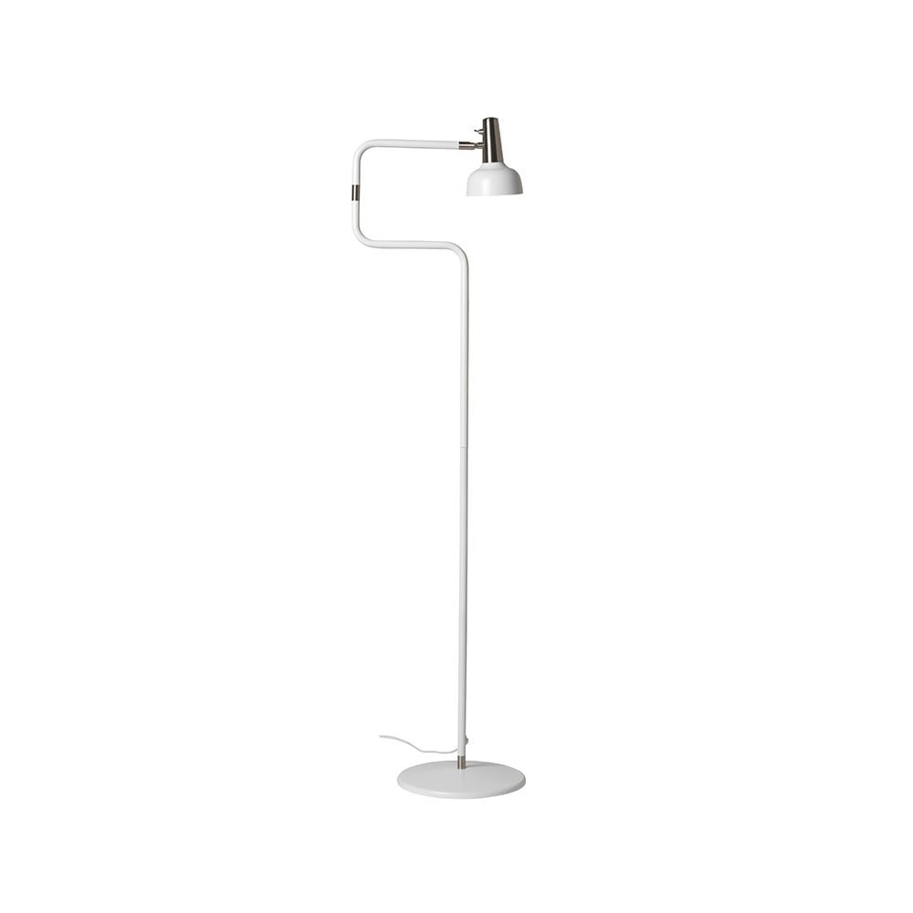 CO Bankeryd Ray floor lamp White, nickel details | Scandinavian Design | Floor lamps | White