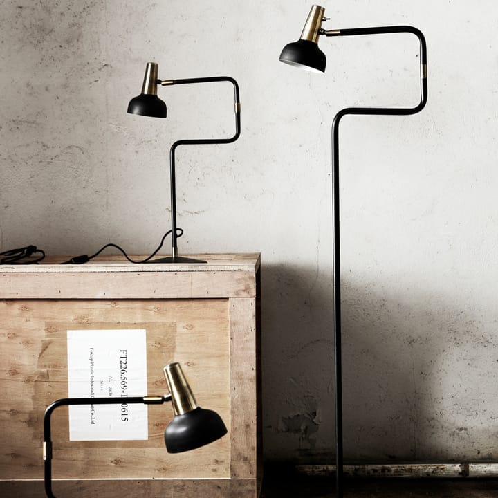 Ray table lamp, Black, nickel details CO Bankeryd