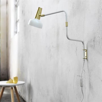 Ray wall lamp - white-brass - CO Bankeryd