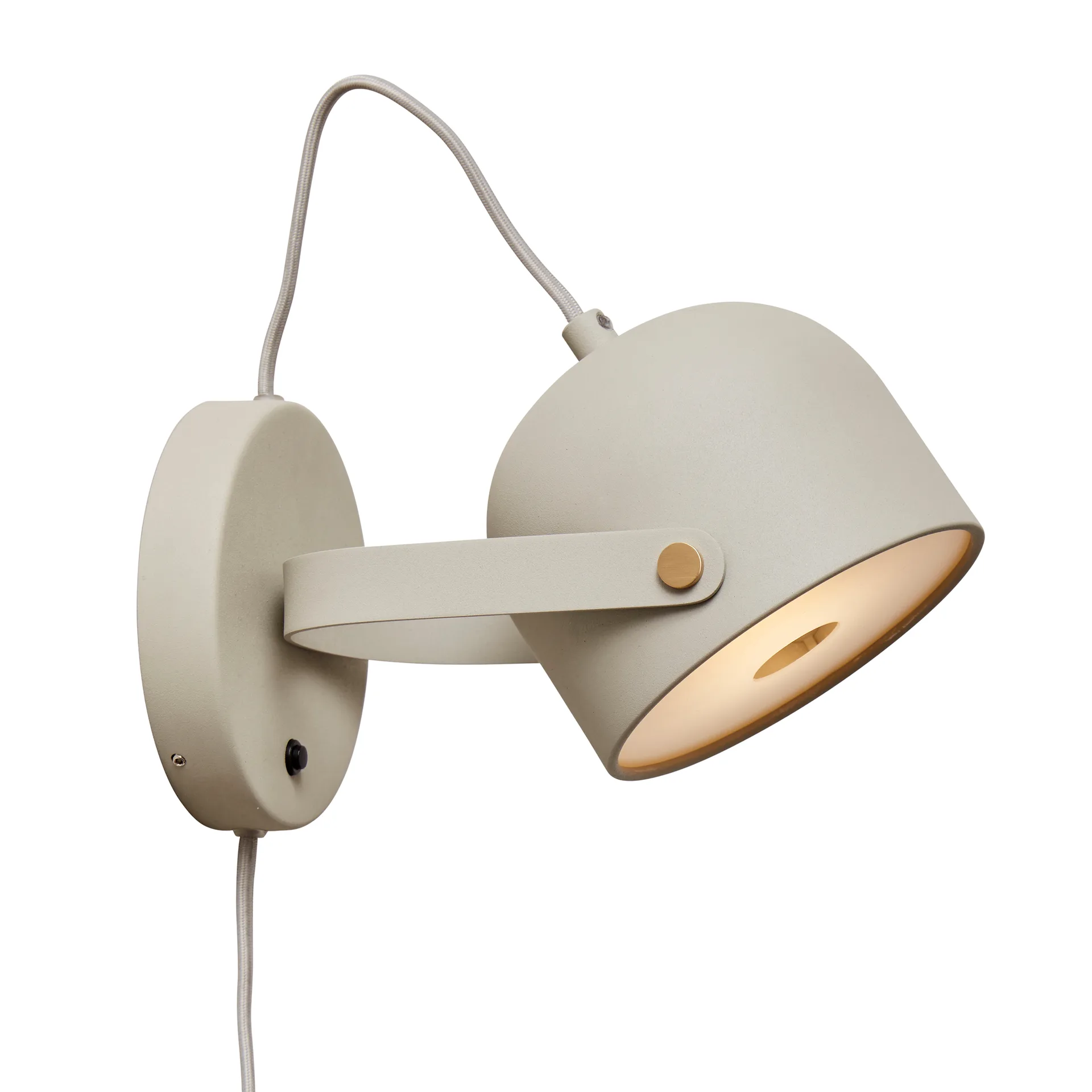 Svejk 13 wall lamp, Beige-brass CO Bankeryd