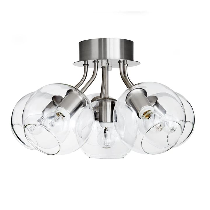 Tage ceiling lamp - silver-clear glass - CO Bankeryd
