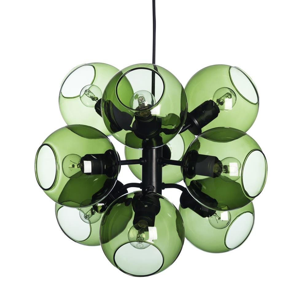CO Bankeryd Tage pendant black- green glass | Scandinavian Design | Pendant lamps | White