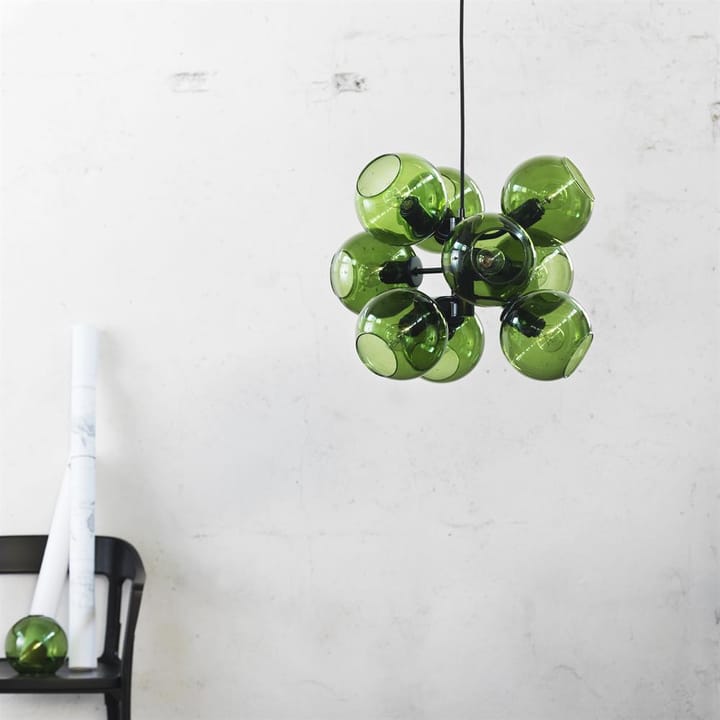 Tage pendant - black- green glass - CO Bankeryd