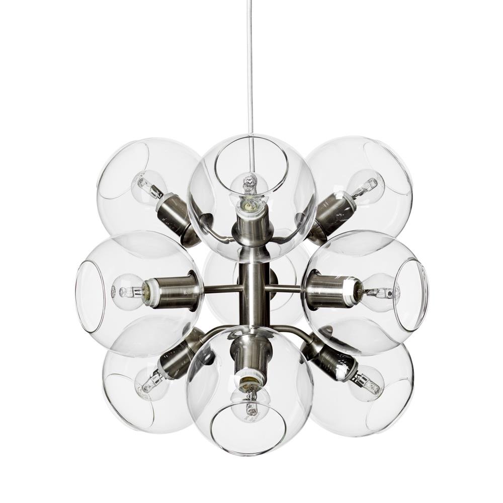 CO Bankeryd Tage pendant silver-clear glass | Scandinavian Design | Pendant lamps | Transparent