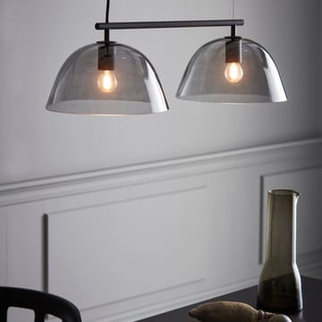 Wendo 70 ceiling lamp smoke-coloured glass - black - CO Bankeryd