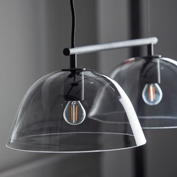 Wendo 70 ceiling lamp smoke-coloured glass - black - CO Bankeryd