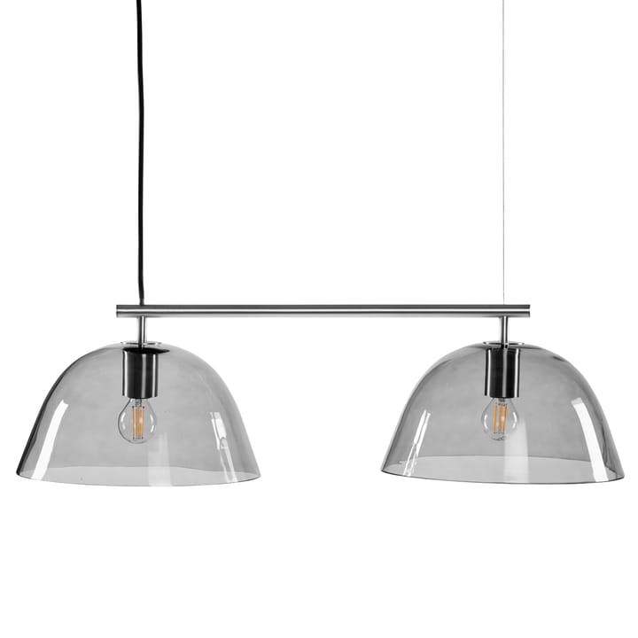 Wendo 70 ceiling lamp smoke-coloured glass - nickel - CO Bankeryd