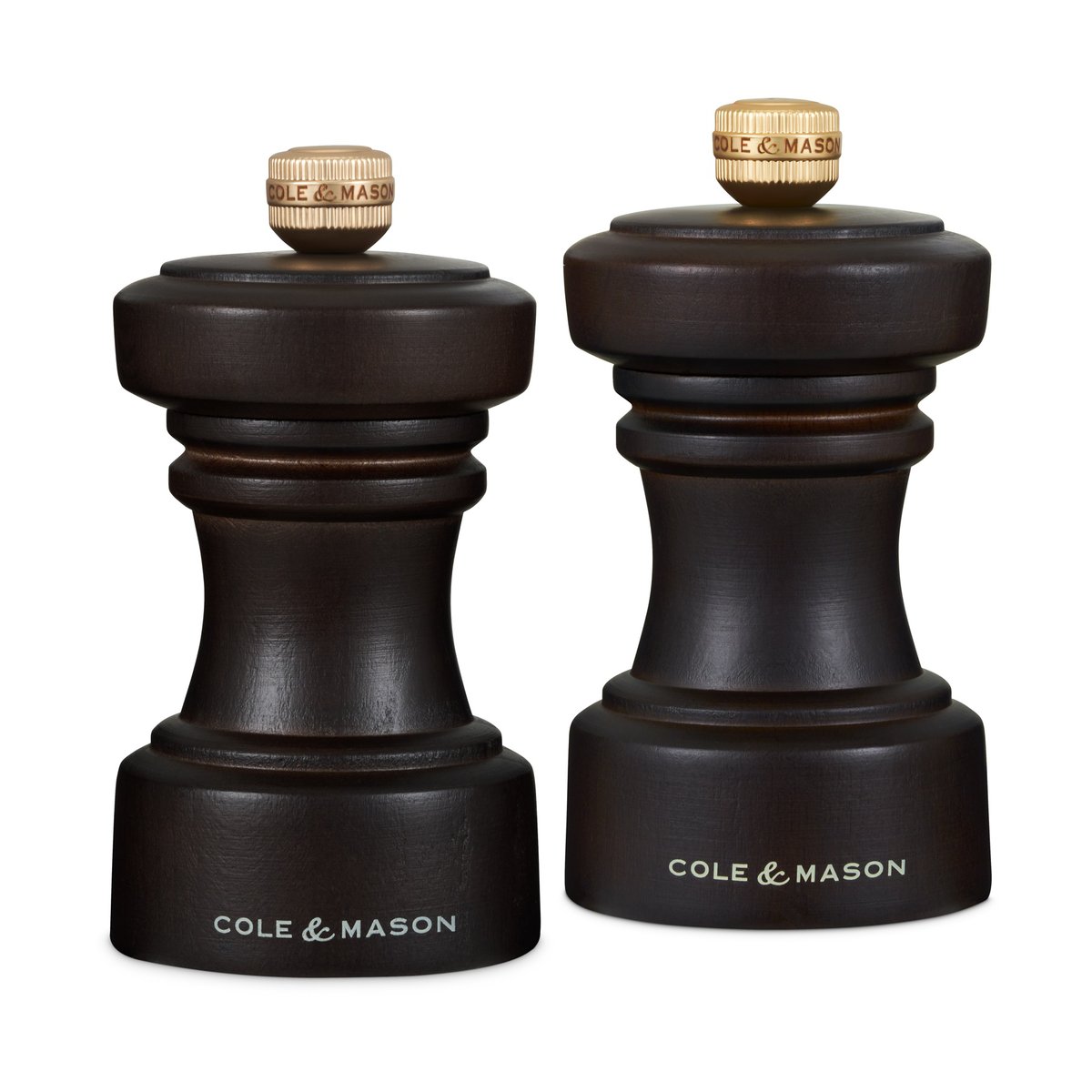 Cole & Mason Hoxton salt and pepper grinder set 10 cm Chocolate