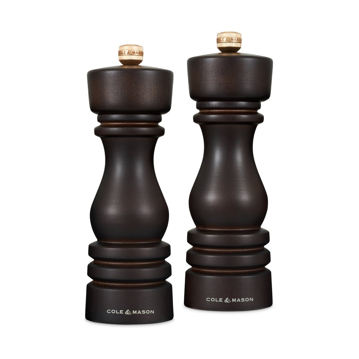 Cole & Mason London salt and pepper grinder set 18 cm Chocolate