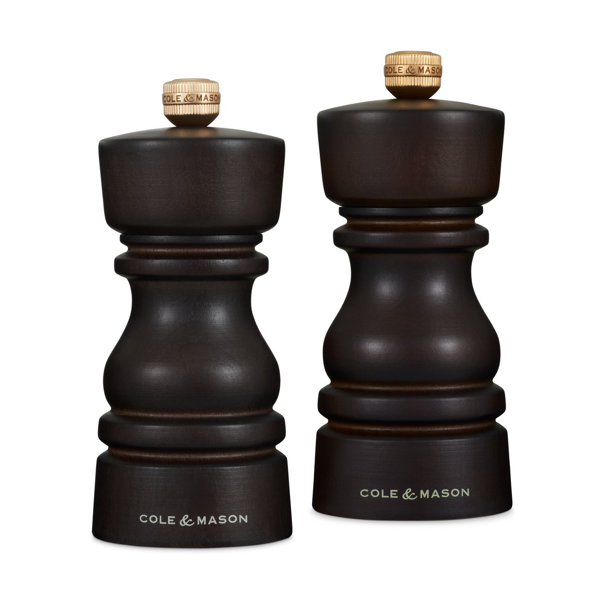 Cole & Mason London Salt and Pepper Mill Set 13 cm Chocolate