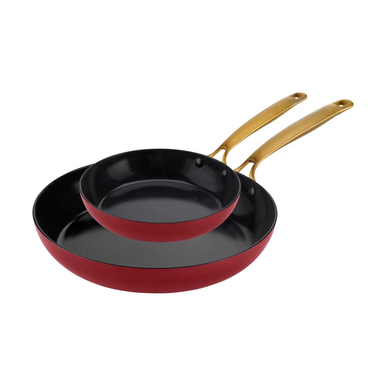 Combekk Element frying pan set, 2-piece Bordeaux | Scandinavian Design | Frying pans & skillets | Red