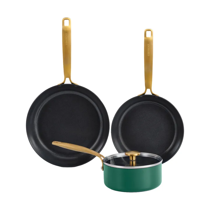 Combekk Element pot and frying pan set 4-piece - Holly Green - Combekk